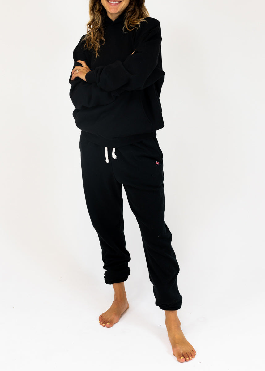 black hoodie