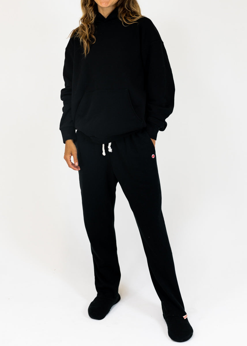 black hoodie